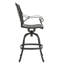 Tabouret pivotant en fonte d'aluminium
