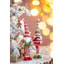 Gnomes de Noël debout en tissu S / 2 8,7 po x 5,5 po x 29,5 po avec chapeaux tricotés
