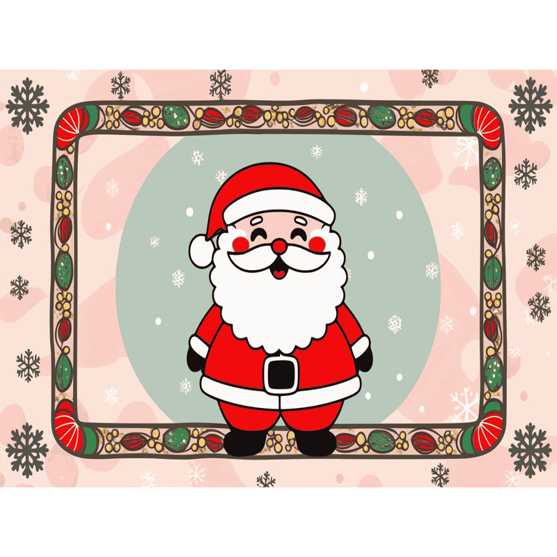 Tapis vacances de Noël The Holiday Aisle®, Rectangulaire 3 pi x 5 pi
