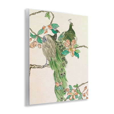 Art mural traditionnel paon par Melissa Wang