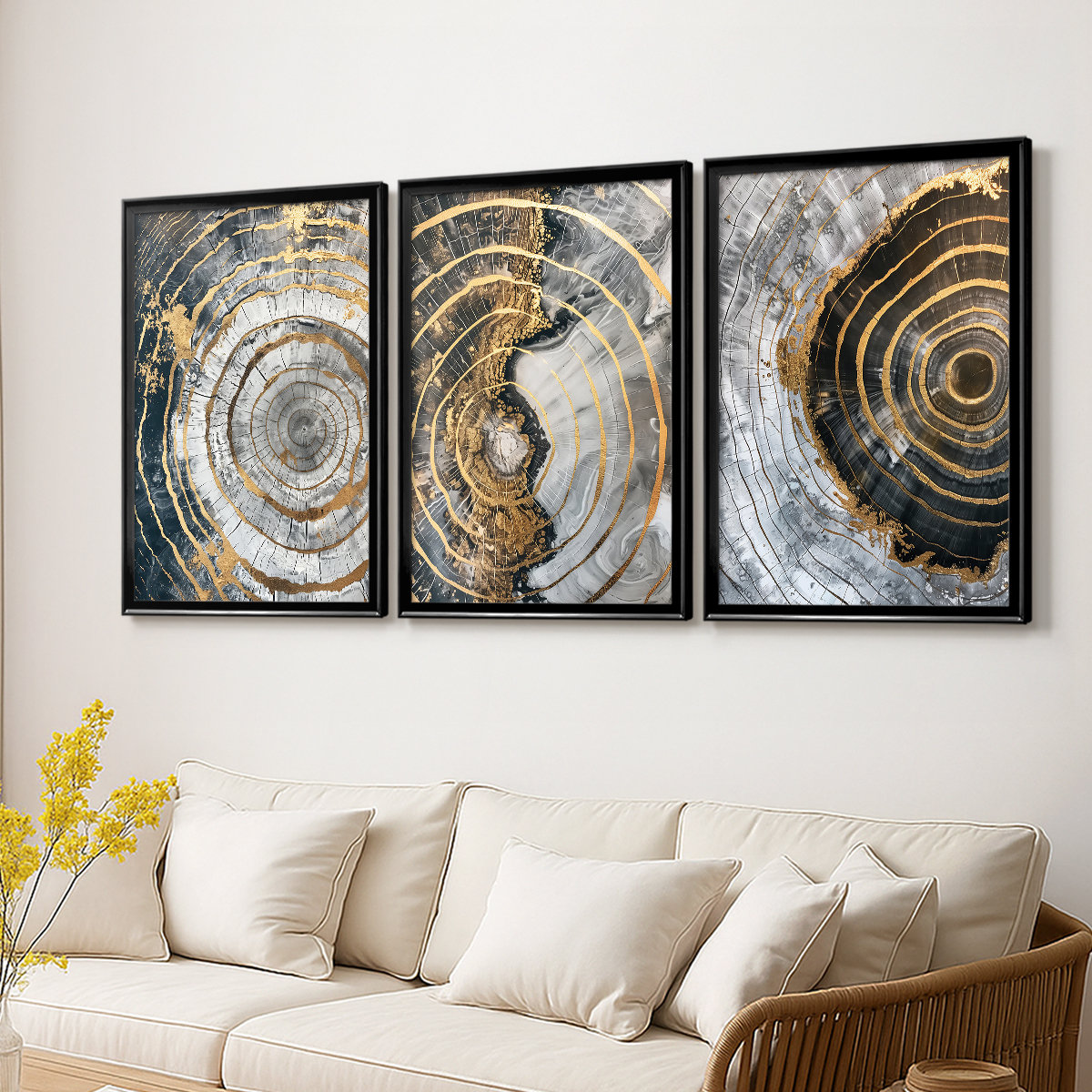 Hokku Designs ABSTRACT Series CCLXXXIV -Custom Framed Wrapped Gallery ...