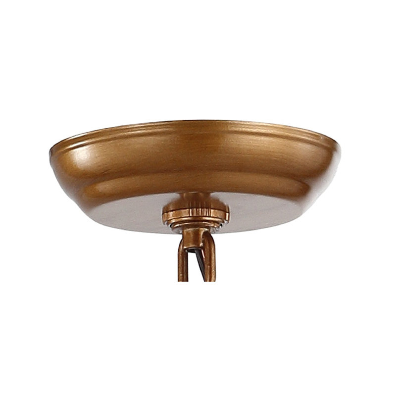 Joree 4 - Luminaire suspendu géométrique lanterne, H 18 po x l 12 po x P 12 po, Or antique