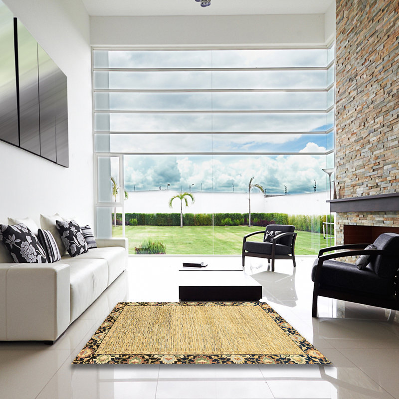 Tapis abstrait moderne 3673, Carré 5 pi