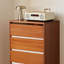 Armoire de rangement durable à 5 tiroirs de style rétro