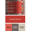 Tapis de zone rouge/gris contemporaine-1602267871