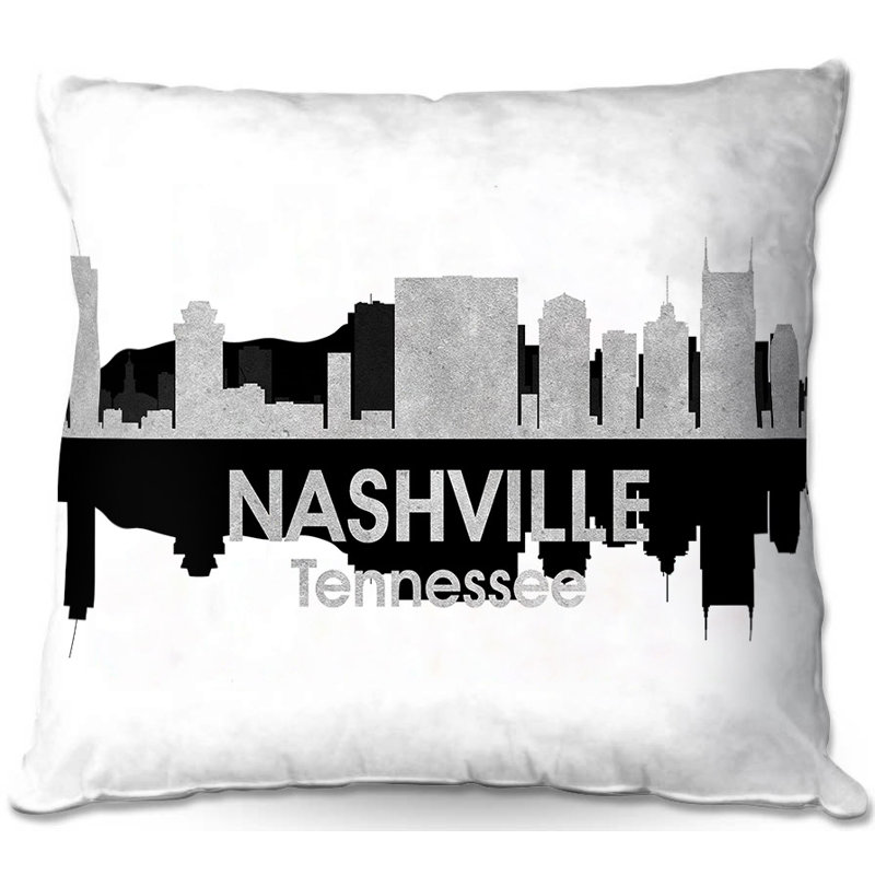 Coussin tennessee nashville, H 18 po x l 18 po x P 5 po