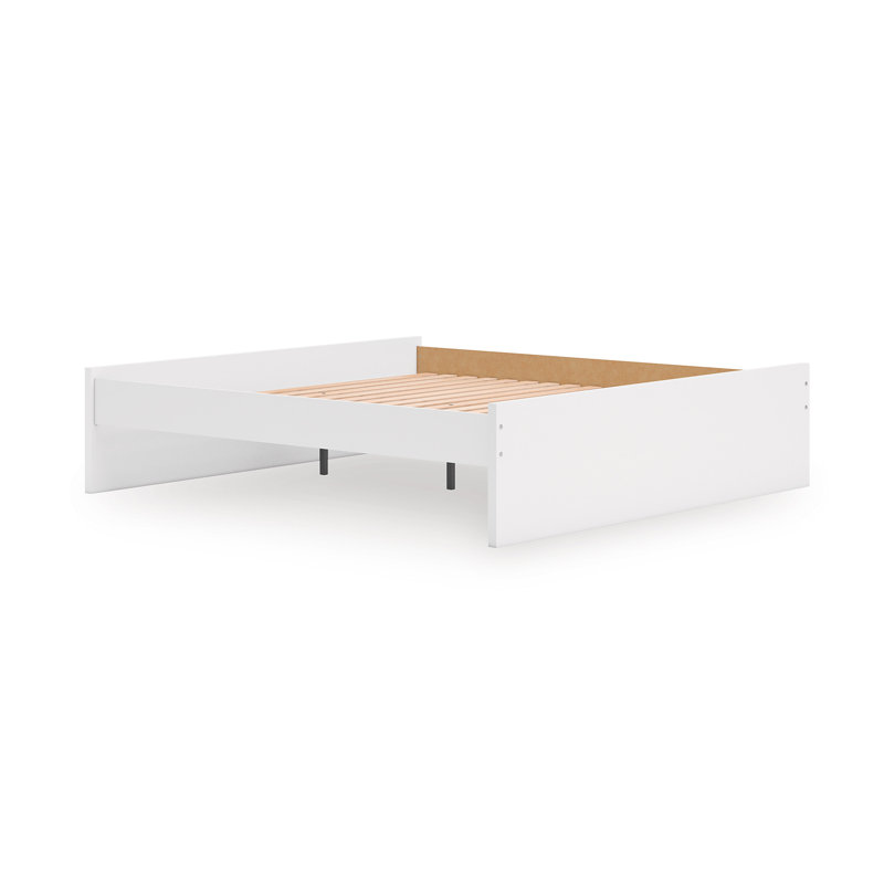 Onita King Platform Bed, White, King