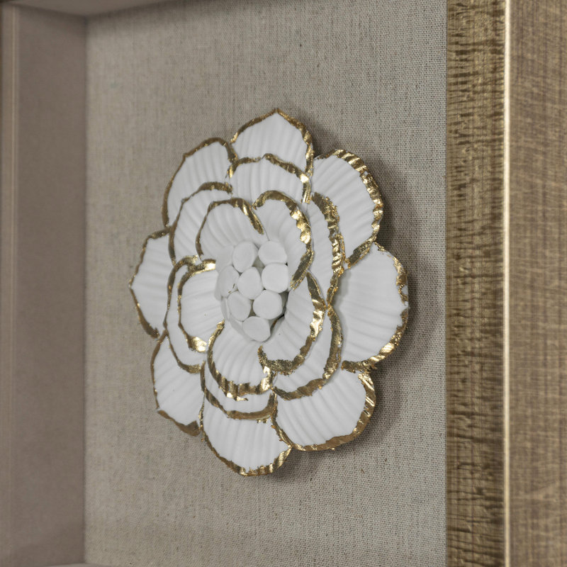 Handmade Glam Plants & Flowers Wall Decor on Ceramic