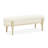 Camellia Field Chenille Accent Bench - Champagne