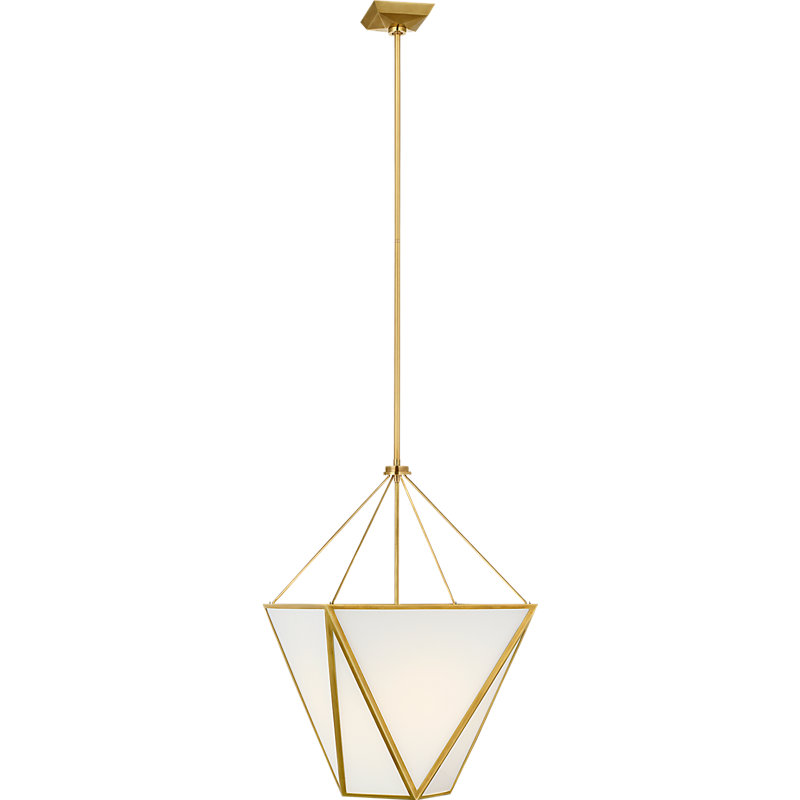 Julie Neill 1 - Light Pendant, Hand-Rubbed Antique Brass