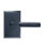 Bravura 846-1 Knurled Passage Lever on  Traditional Rectangular Rose in Matte Black