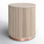 Derbey Solid Wood Tray Top Drum End Table with Storage-2142179030