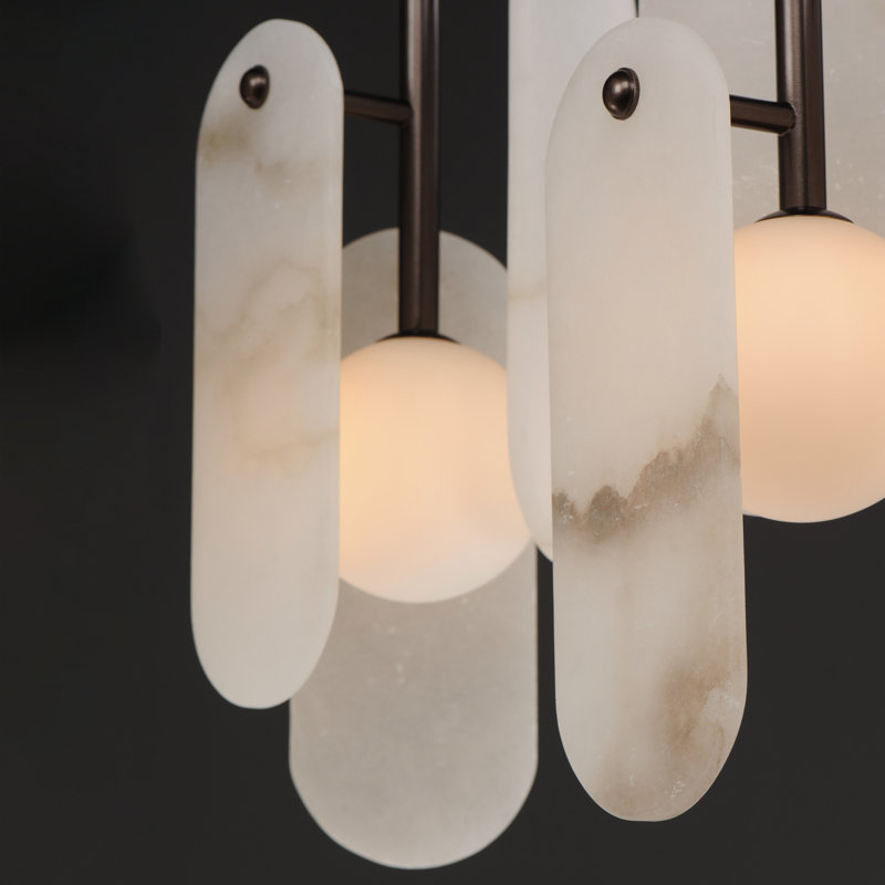 Megalith 5 - Light LED Pendant, Light Brown, Brushed Bronze