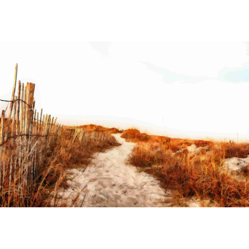 «Painted Sandy Beach Walk», reproduction sur toile tendue, H 8 po x l 12 po