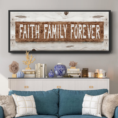 Faith Family Forever - toile encadrée