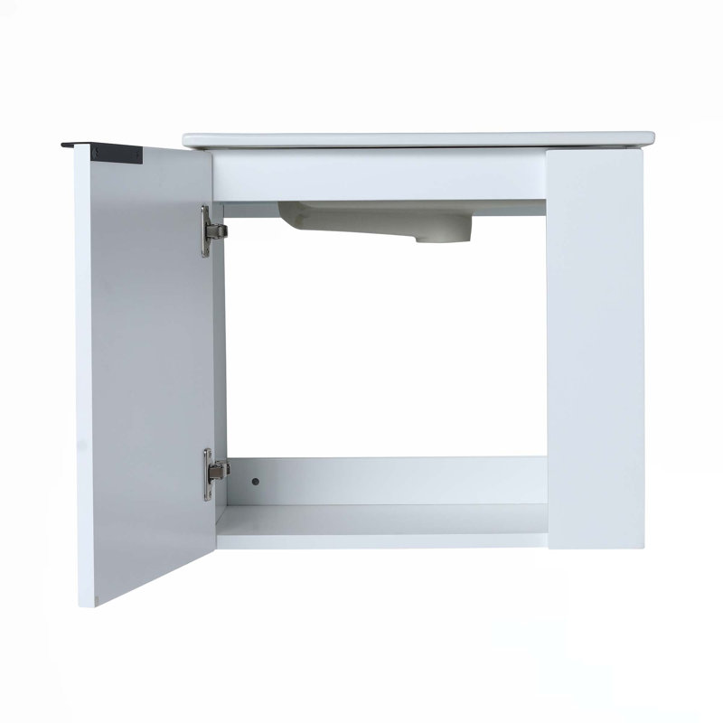 22"Floating Bathroom Vanity With Sink, White