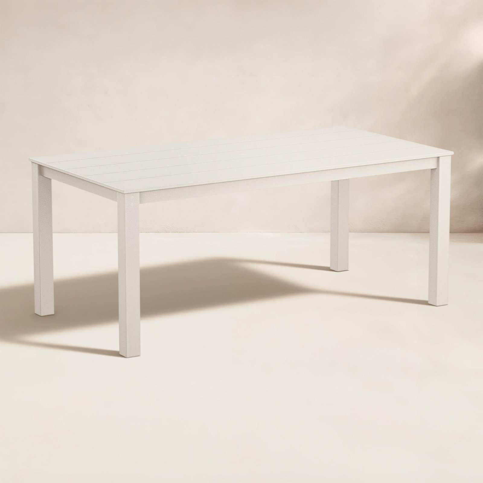 POLYWOOD® Tables 72" Patio Dining Table, Sand