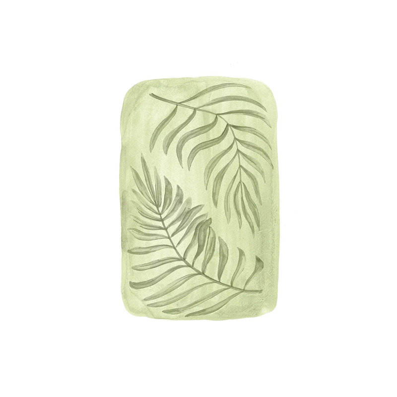 Green Palm Leaves by Whales Way - Painting on Canvas, 101.6cm H x 66.04cm W x 1.91cm D, Wrapped Canvas