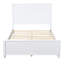 Lit plateforme en bois avec tête de lit et pied de lit Bennett-122810011-122810010
