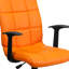Chaise de bureau pivotante en vinyle Bonavant-100667720-100667724