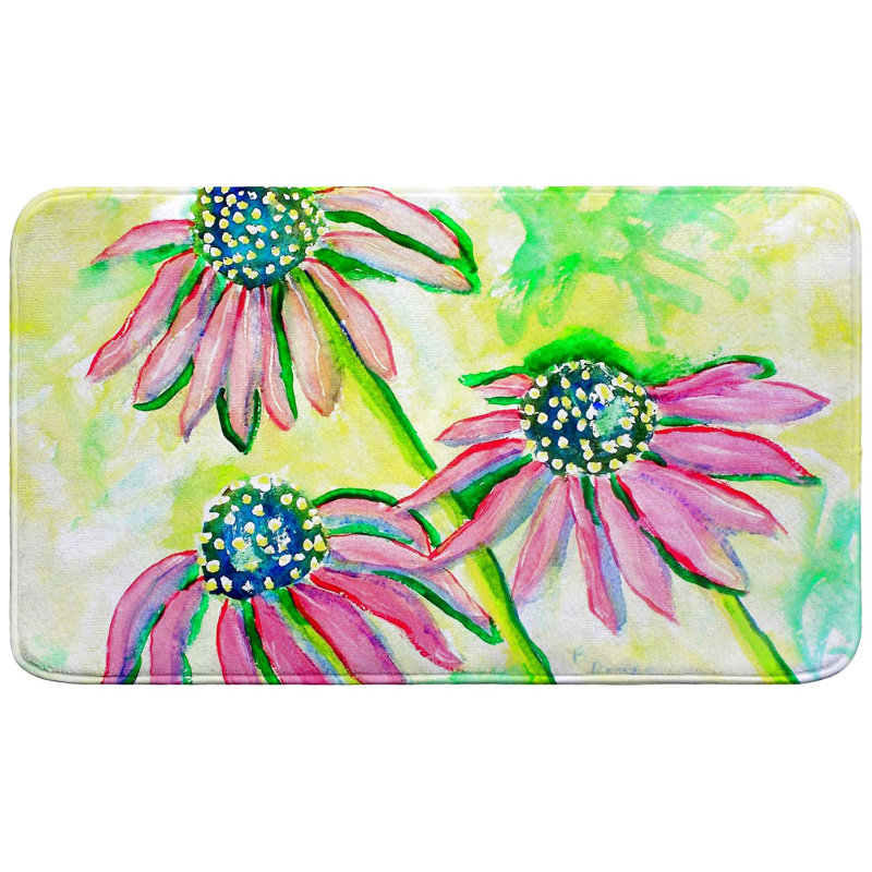 Tapis de bain Cone Flowers, L 30 po x l 18 po