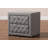Caden Jonesy Gray Fabric Upholstered 2-Drawer Wood Nightstand-1525636489