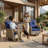  All-Weather Rattan Rocking Swivel Patio Chairs With Cushions-1798146740