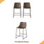 Tabouret de comptoir de style rétro 24 pouces (ensemble de 2)-1124465981