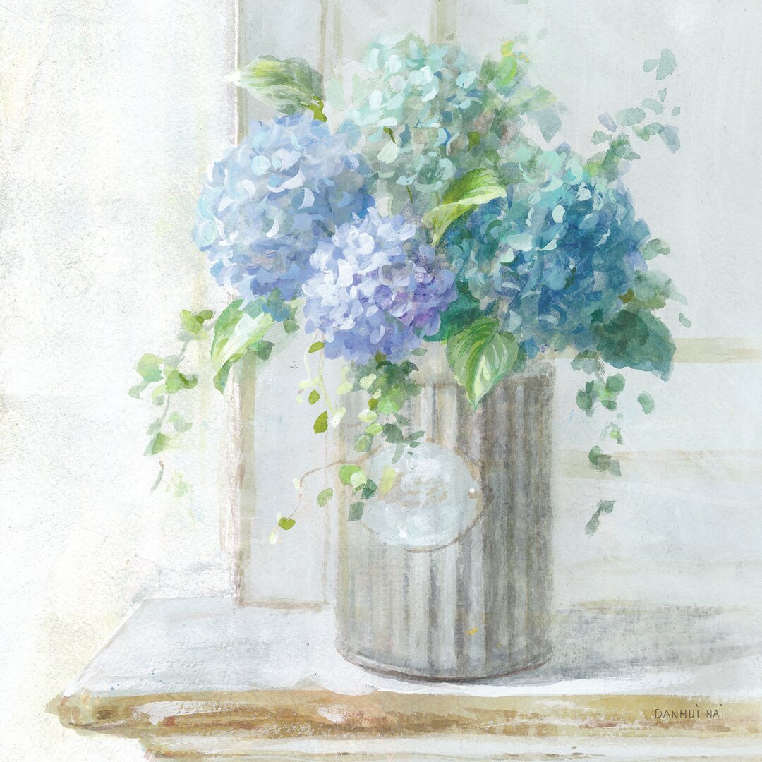 Leinwandbild Morning Hydrangeas I von Danhui Nai