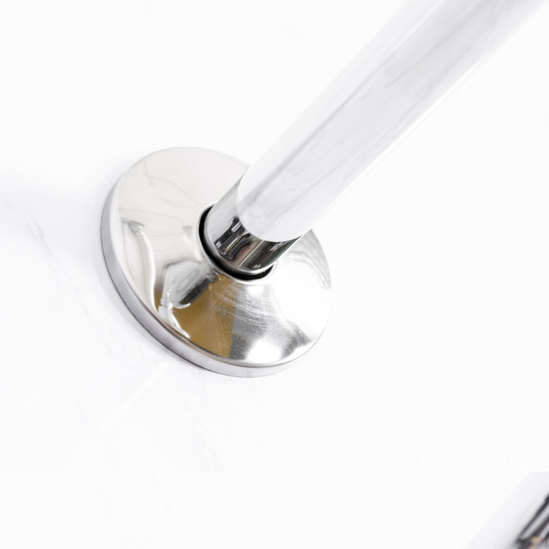 Bras de douche avec bride 16 po, Chrome