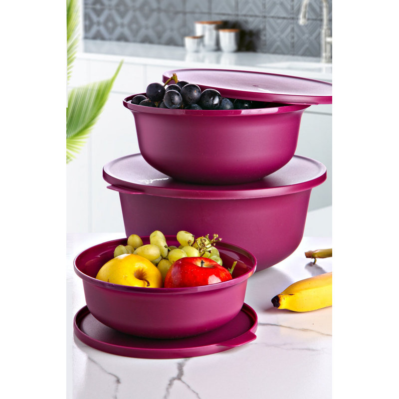 Ensemble de 3 contenants alimentaires Earth, Mauve