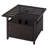 Bertina Outdoor Patio Rattan Steel Side Table