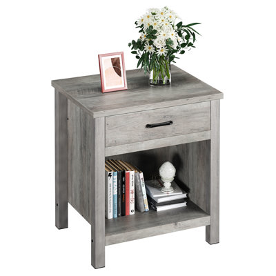 55.9cm W Composite Bedside Table