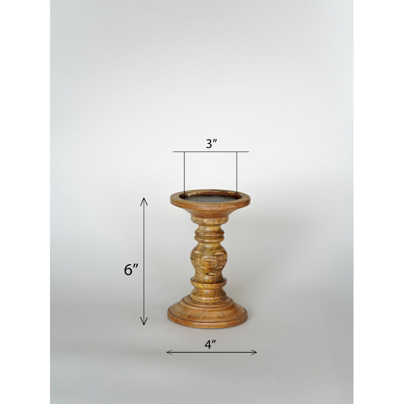 Pilier en bois 15 po, Moyen brûlé_2, 7, 15,12,9,6,9,12,15 Inch