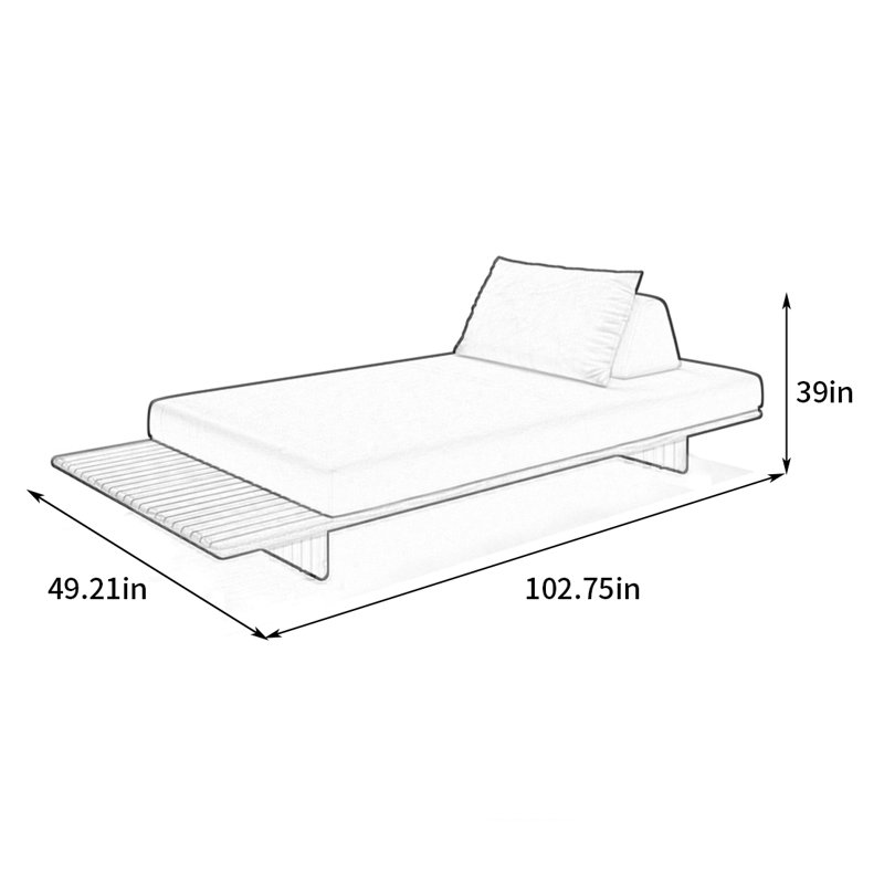 Fauteuil inclinable pour l'extérieur, Blanc