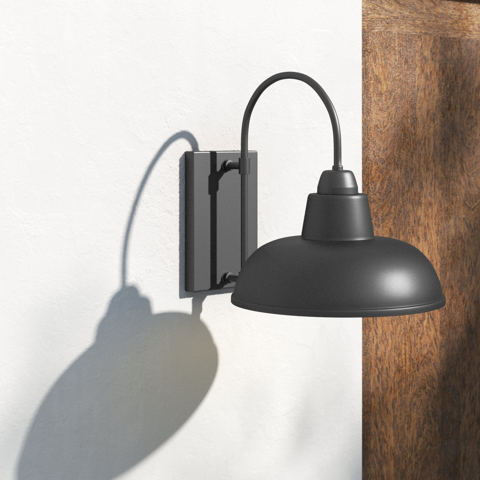 Loma Outdoor Barn Light, Black