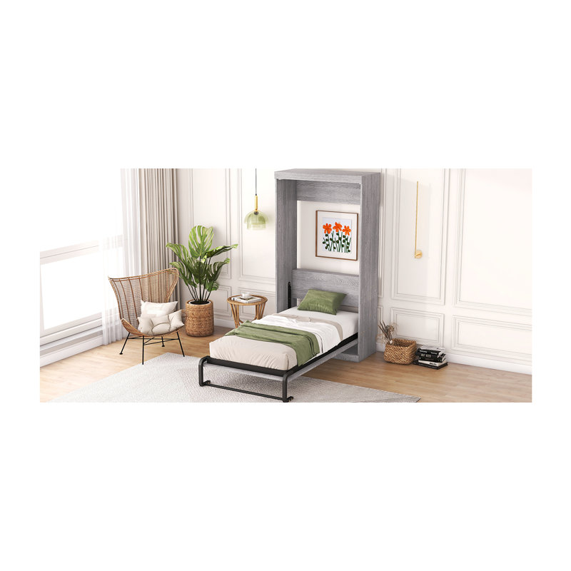 Armoire pour lit simple, gris