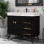 Meuble-lavabo moderne (doit inclure le meuble-lavabo et le lavabo) avec rangement