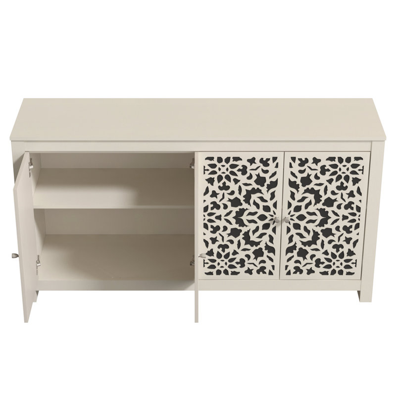 Ensemble de 2 commodes de rangement Arrastia, Parchemin