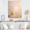«Golden Moon Dreaming Retro Illustration Rose Gold», reproduction sur toile
