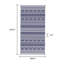 Tapis extérieur Viva, mur géométrique blanc et bleu, pique-nique géant 9 x 18-123764817