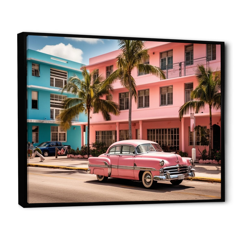 Jacksonville Bay Florida III sur toile, H 30 po x l 40 po x P 1,5 po, Cadre flottant noir