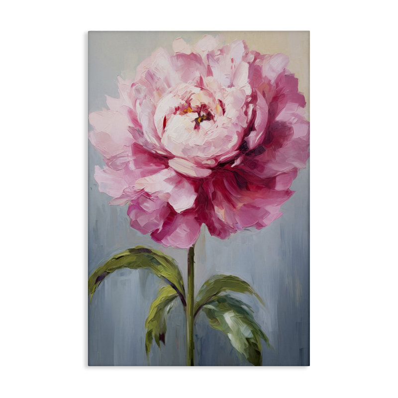 Art mural sur toile Blush Pink Carnation par Petals Prints Design, H 30 po x l 20 po