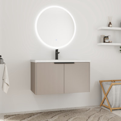 Meuble-lavabo simple 36 po avec plateau en résine