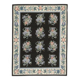 Hand-Knotted High-Quality Beige and Green Area Rug