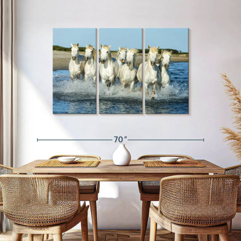 7 Horses, 36" H x 57" W