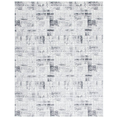 Zaid Abstract Grey/Black Area Rug