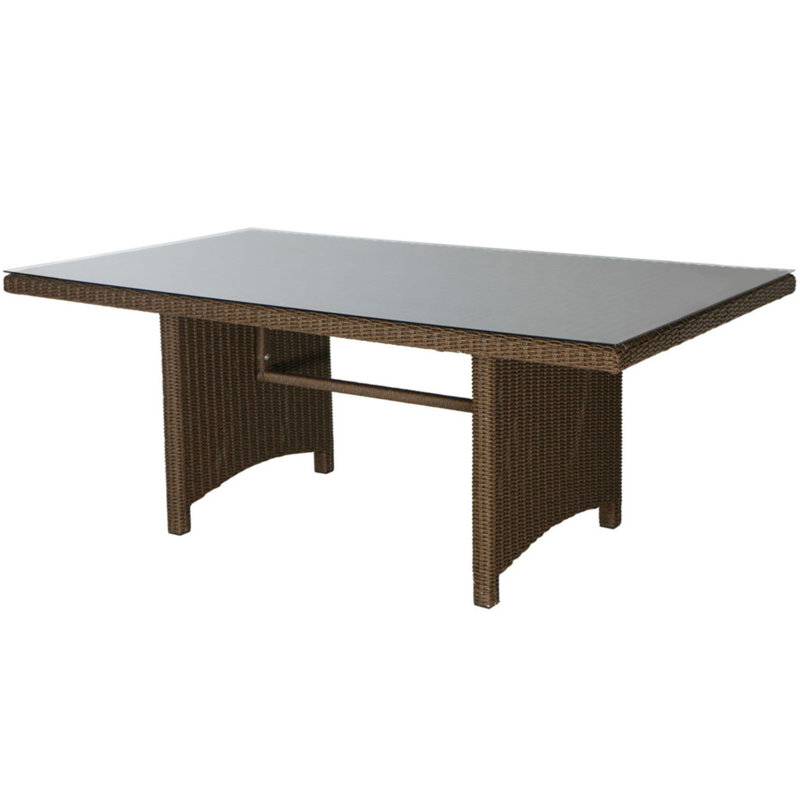 Goodrich Rectangular Wicker Outdoor Dining Table , 150cm cm W 90cm cm D