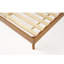 Lit plateforme simple en bois massif taille TG - acacia naturel, pieds évasés et structure renforcée en métal-136147995-135942019