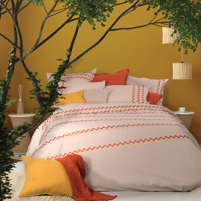 Gilliette Cotton Chevron / Zig Zag Duvet Cover